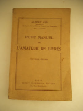 Petit manuel de l’amateur de livres . CIM Albert