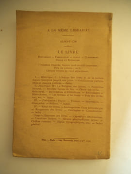 Petit manuel de l’amateur de livres . CIM Albert