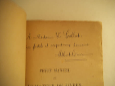 Petit manuel de l’amateur de livres . CIM Albert