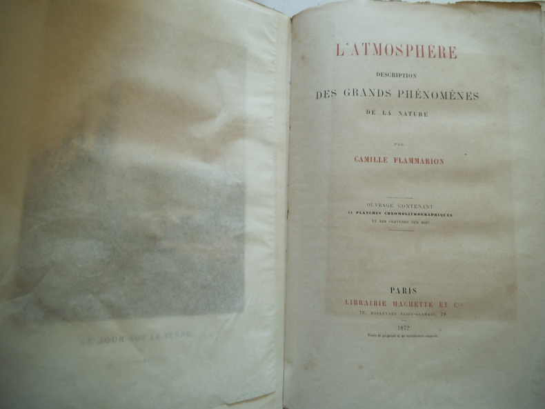 Flammarion Camille - L’atmosphère. - Livre Rare Book