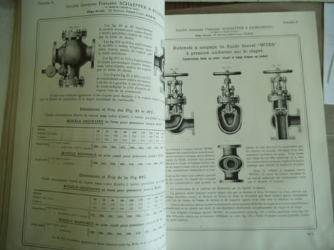 Accessoires pour chaudières et machines à vapeur. Catalogue général édition de 1906.. SCHAFFER & BUDENBERG 