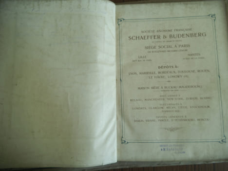 Accessoires pour chaudières et machines à vapeur. Catalogue général édition de 1906.. SCHAFFER & BUDENBERG 