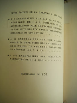 La bataille. FARRERE Claude
