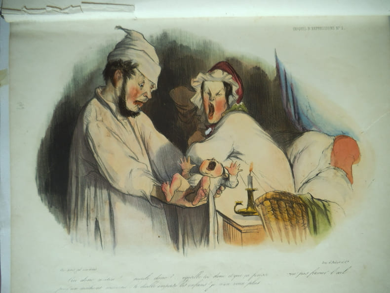 Croquis d’expression . DAUMIER Honor&eacute; 