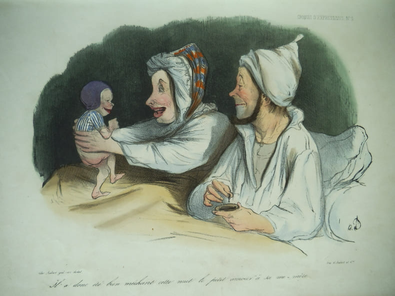 Croquis d’expression. DAUMIER Honor&eacute; 