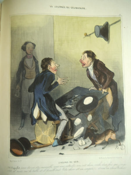 La journ&eacute;e d’un c&eacute;libataire. DAUMIER Honor&eacute;