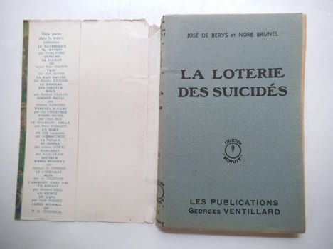 La loterie des suicidés. . BERYS José et BRUNEL Noré 