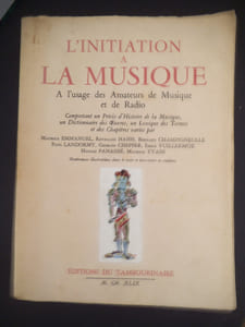 L’initiation à la musique.