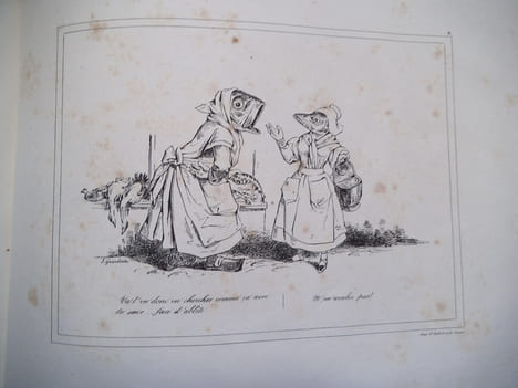 Collectif Le cahos caricatures de tout le monde. Suite complète en premier tirage de 32 lithographies animées, en noir. Dont 16 par DAUMIER (chasse ...