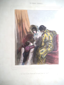 GAVARNI- PLATTEL. Suite de 57 superbes lithographies en couleurs. GAVARNI- PLATTEL.