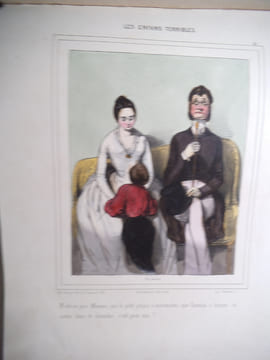 GAVARNI- PLATTEL. Suite de 57 superbes lithographies en couleurs. GAVARNI- PLATTEL.
