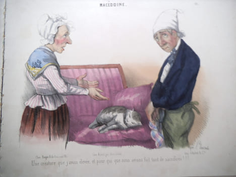 GAVARNI- PLATTEL. Suite de 57 superbes lithographies en couleurs. GAVARNI- PLATTEL.