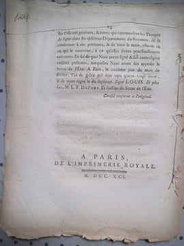 LOI 562 relative à la fixation des masses destinées à l’entretien des différentes parties de l’armée.. Collectif.