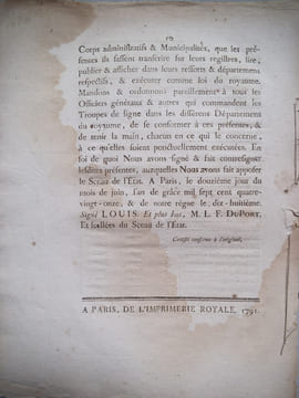 LOI 989 relative à la répartition des cent mille soldats auxiliaires. . Collectif