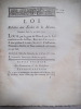 LOI 1177 concernant les relations de commerce de Marseille dans l’intérieur du Royaume, dans les colonies & avec l’étranger.. Collectif 