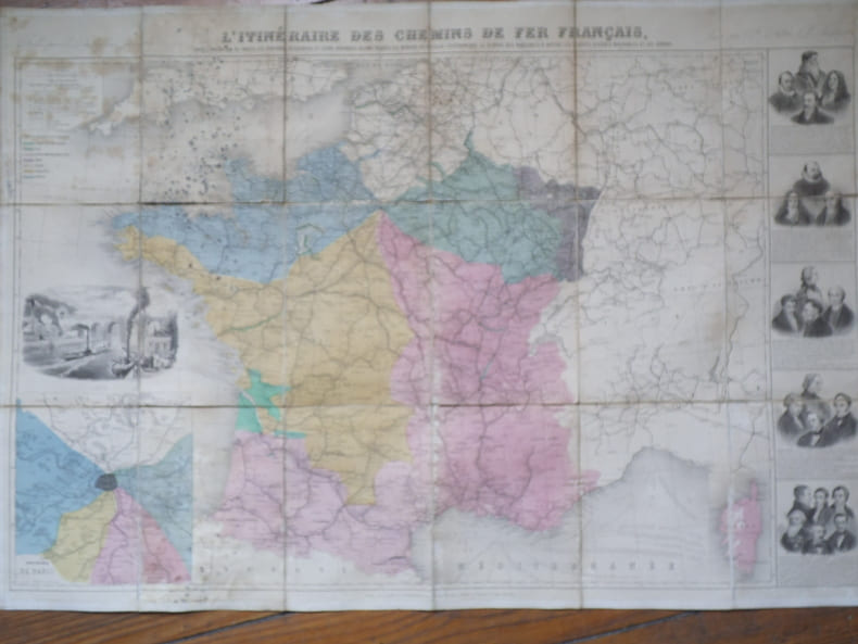 Carte des chemins de fers Fran&ccedil;ais . Carte des chemins de fers Fran&ccedil;ais 