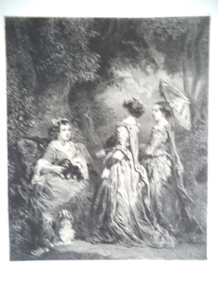 Dans les bois (la causerie) . ISABEY Eug&egrave;ne 