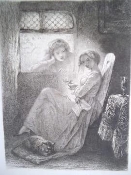 Jeune femme au chat. ISABEY Eugène