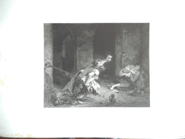 Le prisonnier de Chillon.. DELACROIX Eug&egrave;ne