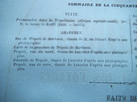 Promenade dans la Tripolitaine (Afrique septentrionale). DE KRAFT Baron 
