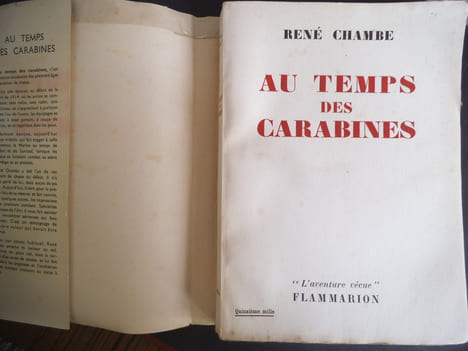 Au temps des carabines. . CHAMBE René