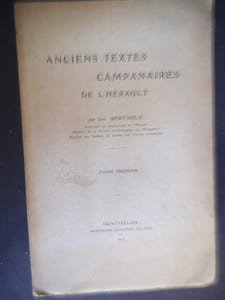Anciens textes Campanaires de l’Hérault.