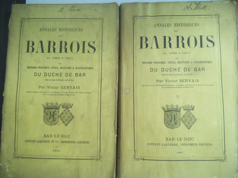 Annales historiques du Barrois de 1352 à 1411 . SERVAIS Victor