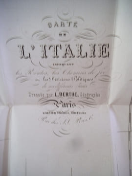Carte  générale de l’Italie . BERTHE L. 