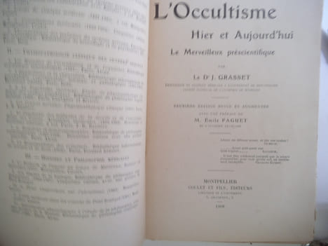 L’occultisme hier et aujourd’hui. GRASSET D.J