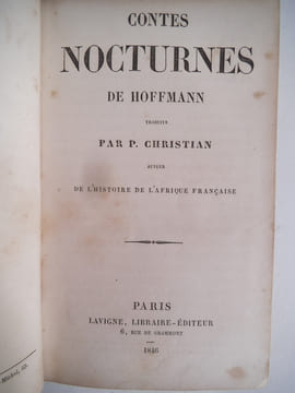 Contes nocturnes . HOFFMANN