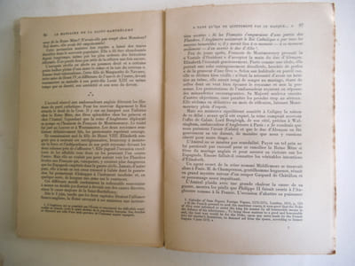 Le massacre de la Saint Barthélémy 24 août 1572.
