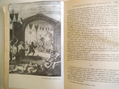 Le massacre de la Saint Barthélémy 24 août 1572.. ERLANGER Philippe