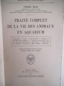 traité complet de la vie des animaux en aquarium