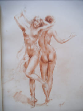 Nymphes dansant avec des satyres. . BOYLESVE René