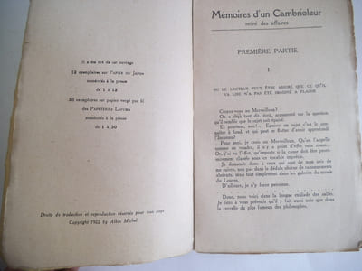 Mémoires d’un cambrioleur retiré des affaires. 