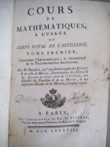 Cours de mathématiques à l'usage du Corps Royal de l'artillerie