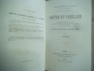 GOETHE et SCHILLER  . BOSSERT A. 