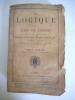  La logique ou l'art de penser.. CHARLES Emile