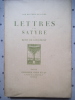 Lettres d'un satyre. DE GOURMONT Remy