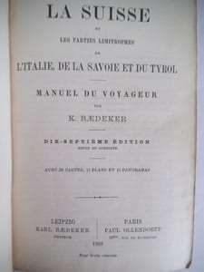 La Suisse et les parties limitrophes de l'Italie,de la Savoie et du Tyrol.