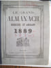 almanachs pour l'ann&eacute;e 1887 et 1889 d. Almanachs