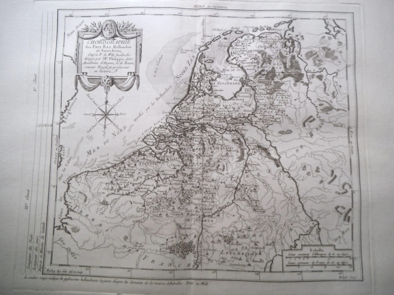 Chorographie des Pays Bas Hollandois et Autrichiens. Atlas Philippe de PRETOT