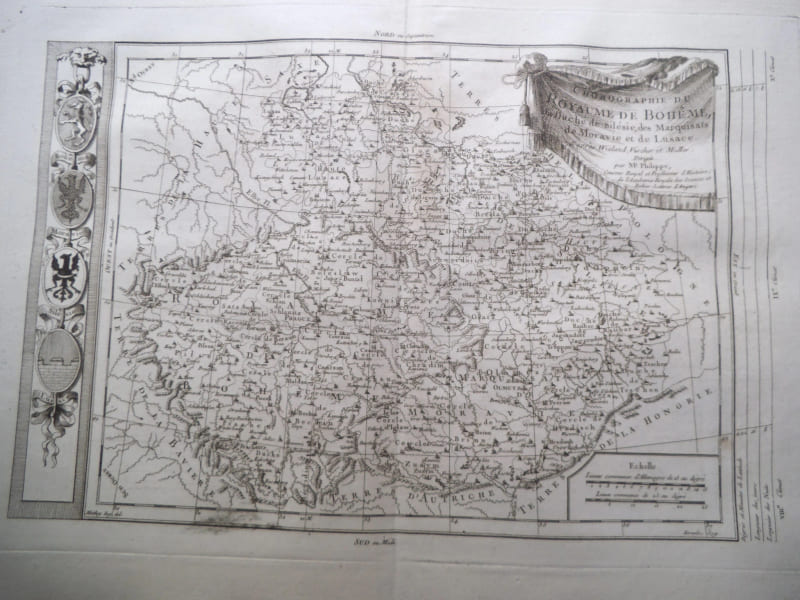 Chorographie du Royaume de Boh&ecirc;me du Duch&eacute; de Sil&eacute;sie,des Marquisats de Morave et de Lusace . 