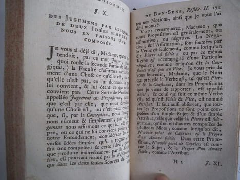 la philosophie du Bon–Sens . ARGENS Chevalier(d’)