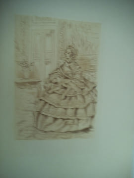 Modes féminines du XIXème siècle suite de 20 pointes sèches par Henri BOUTET sur japon avant la lettre et la signature. BOUTET Henri
