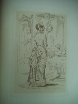Modes féminines du XIXème siècle suite de 20 pointes sèches par Henri BOUTET sur japon avant la lettre et la signature. BOUTET Henri