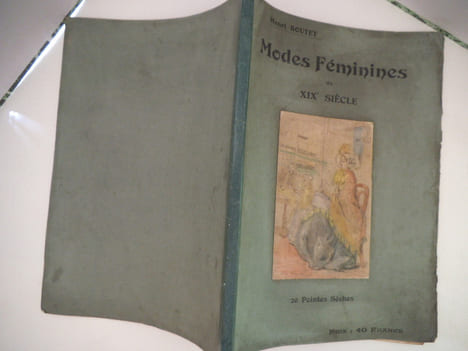 Modes féminines du XIXème siècle suite de 20 pointes sèches par Henri BOUTET sur japon avant la lettre et la signature. BOUTET Henri