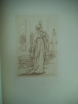 Modes féminines du XIXème siècle suite de 20 pointes sèches par Henri BOUTET sur japon avant la lettre et la signature. BOUTET Henri