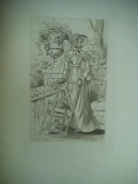 Modes féminines du XIXème siècle suite de 20 pointes sèches par Henri BOUTET sur japon avant la lettre et la signature. BOUTET Henri
