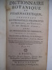 Dictionnaire botanique et pharmaceutique. ALEXANDRE Dom NICOLAS 